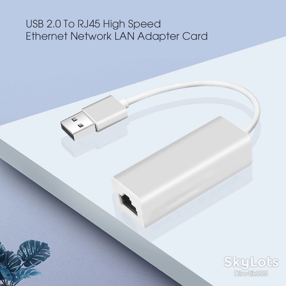 Адаптер USB 2.0 - LAN RJ45 Внешний сетевой адаптер до 100Мбс - фото фото фото 3
