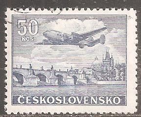 Чехословакия 1946 Sc.С27 гаш. - фото фото фото 0