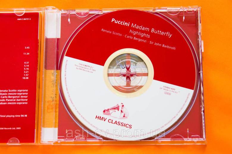 Музичний диск CD. PUCCINI - Madam Butterfly Highlights - фото фото фото 8