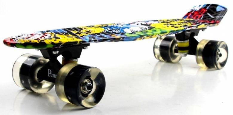 Penny Board "Cool Draft" Joker Светящиеся колеса (716693028) - фото фото фото 2