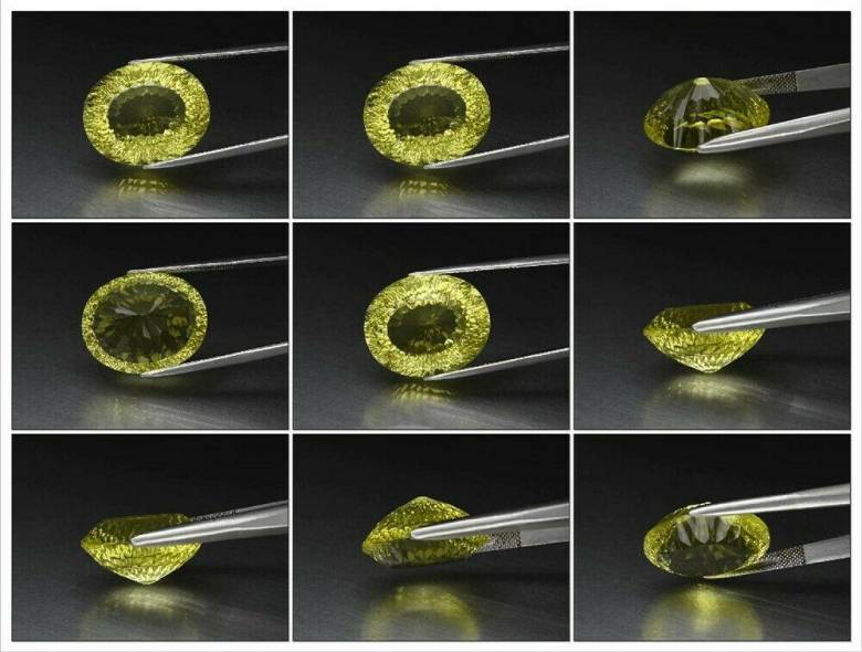 Лимонный  кварц  26.96 ct    22.2 x 18 mm - фото фото фото 1