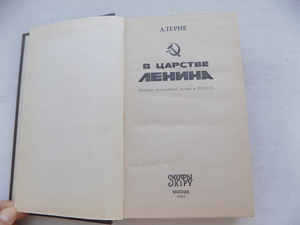Книга А.Терне В царстве Ленина   (Очерки современной жизни в РСФСР) репринт - фото фото фото 2
