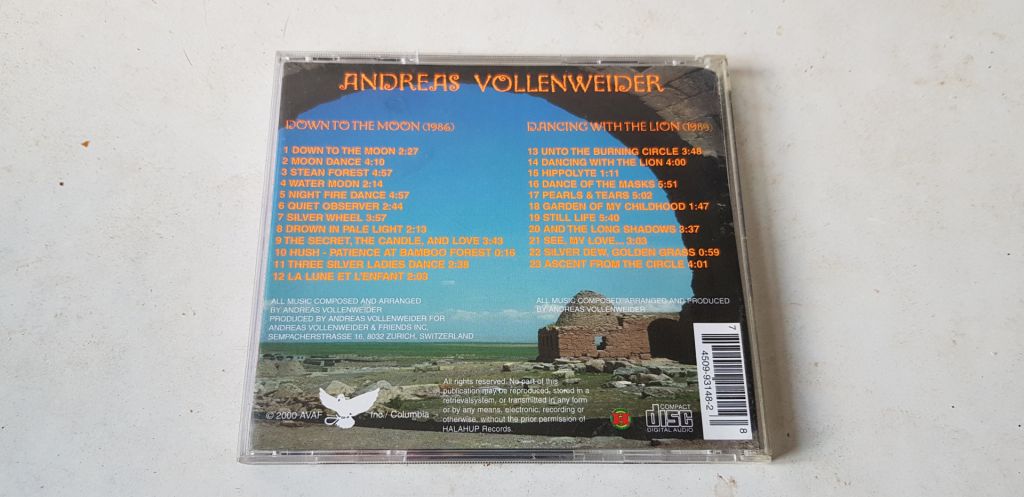 Andreas Vollenweider Down To The Moon/Dancing With The Lion - фото фото фото 1