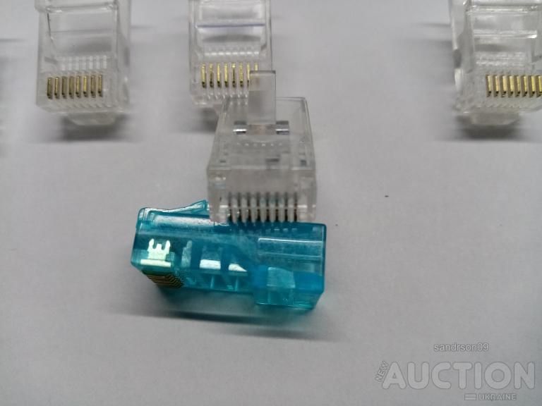 Коннектор Germania RJ-45 Cat.5e 8P8C PLUG3UP6/10 13 шт. - фото фото фото 6
