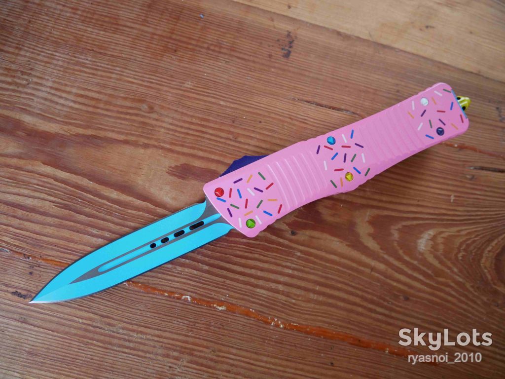 Microtech Combat Troodon Donut Pink Dagger, Replica, Автомат, Tactical, EDC - фото фото фото 12