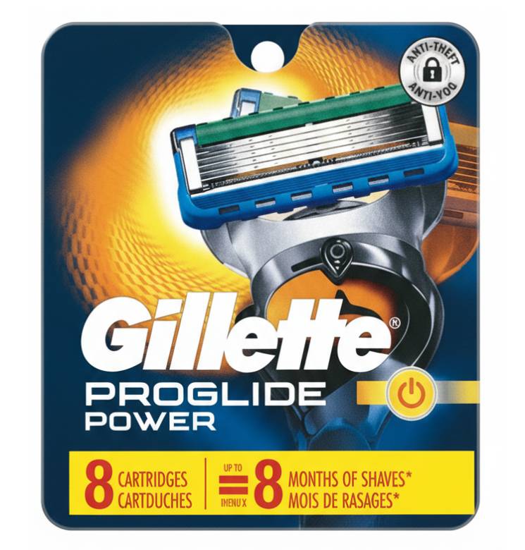 Сменные кассеты для бритья Gillette Proglide Power, 8 шт. - фото фото фото 0