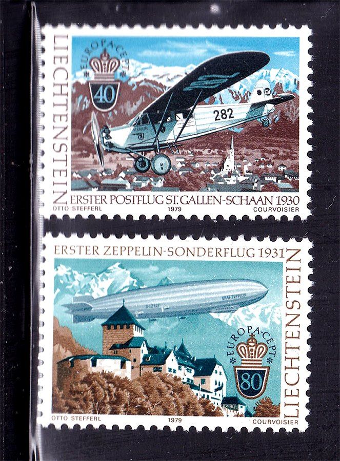 Лихтенштейн  1979 г  MNH -  авиация - фото фото фото 0
