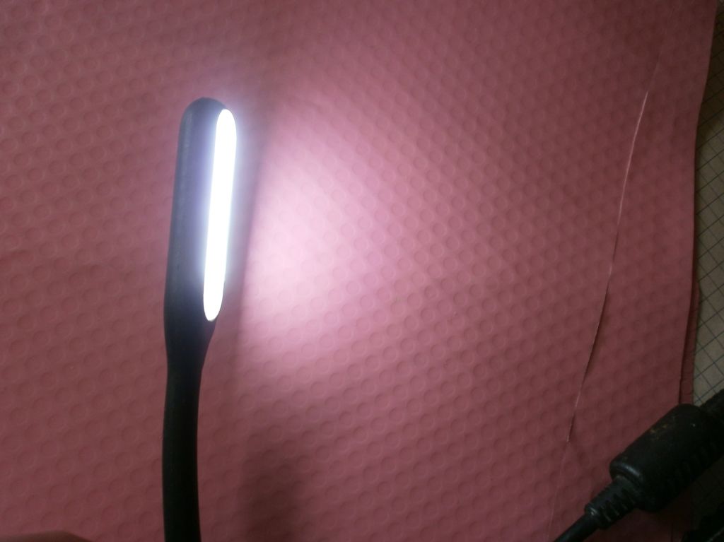 Гнучка USB led лампочка-ліхтарик для повербанка і ноутбука. Колір чорний - фото фото фото 6