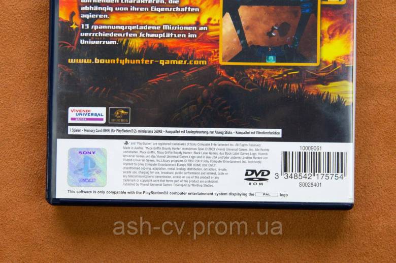 Диск для Playstation 2, гра Mace Griffin Bounty Hunter - фото фото фото 4