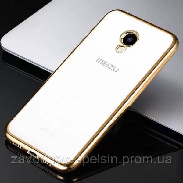 Meizu M5c чехол силиконовый Electroplating (золотистый) - фото фото фото 0