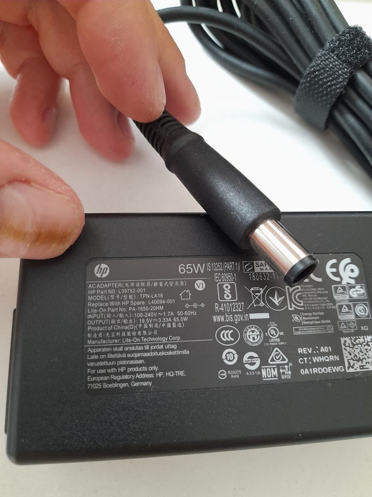 Блок живлення HP ноутбук 19.5V 3.33A 65W    (7,4x5,0) - фото фото фото 1