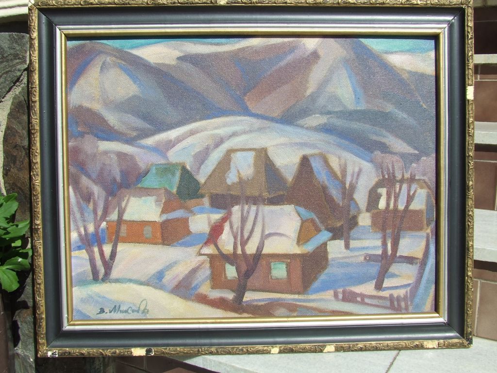 Нар.худ. Укр. Микита В,В. х.м. 65х50 см 1982гг.Закарпатская шк. Эрдели Бокшая - фото фото фото 2