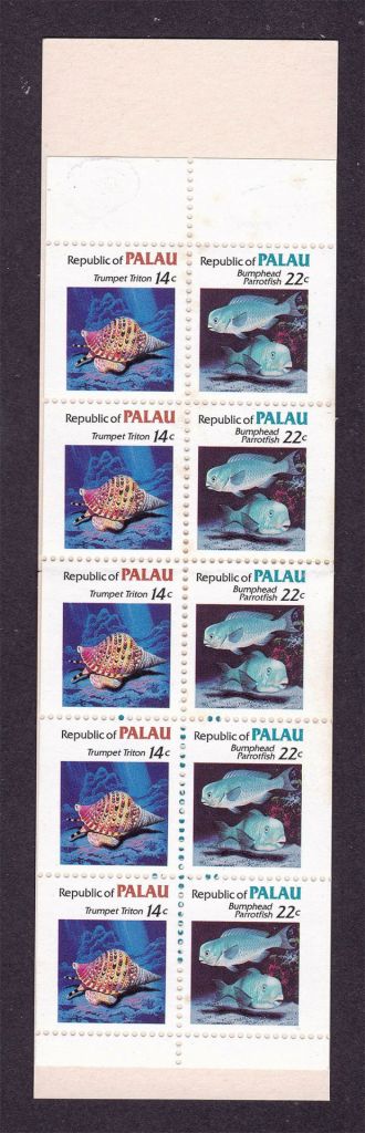 Палау  MNH буклет - рыбы - ракушки - 2а скана - фото фото фото 0