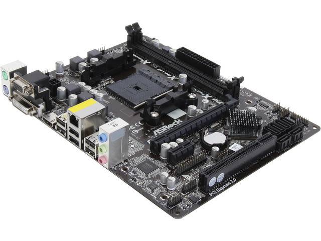 Плата под AMD Socket FM2+ ( sFM2 )  ASRock FM2A55M-HD+ на DDR3 ! держит до A10-PRO-7890 - фото фото фото 1