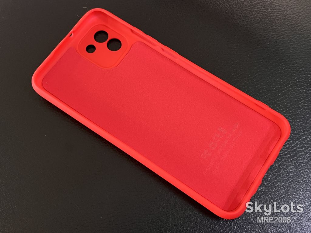Чохол Silicone Case Full Camera для Samsung Galaxy A035 A03 red - фото фото фото 2