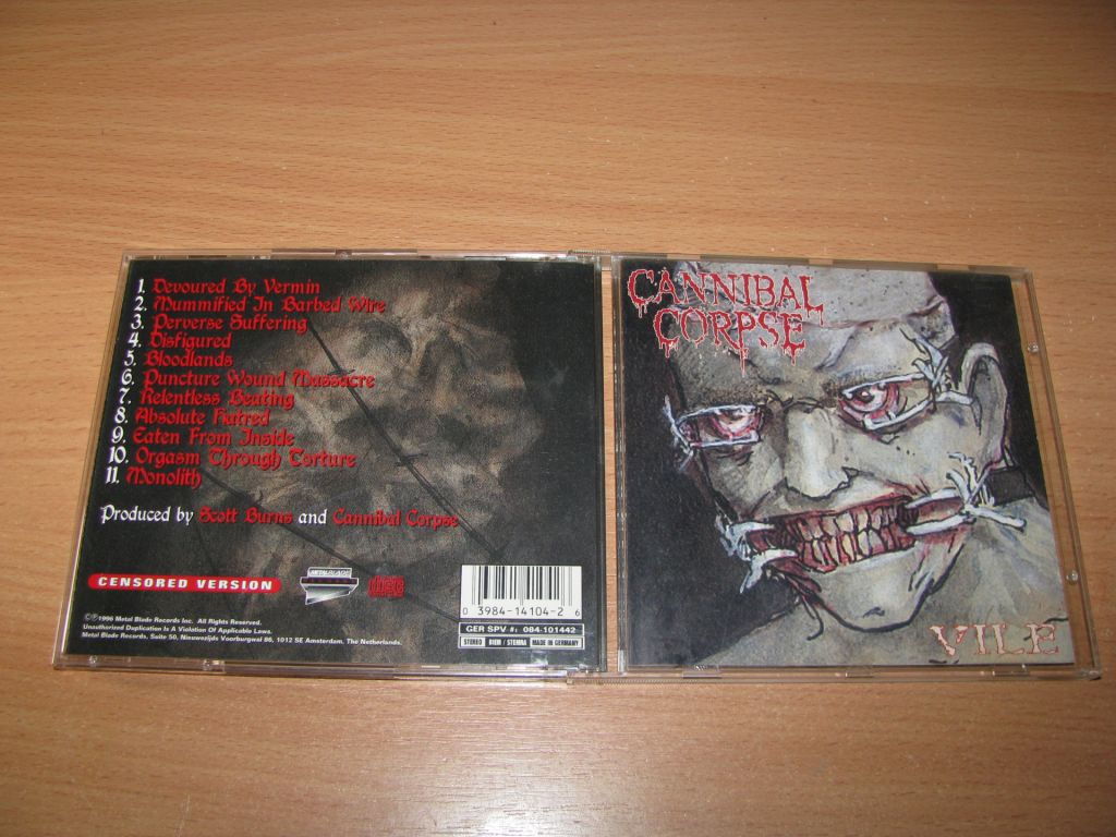 CANNIBAL CORPSE - Vile  (1996 Metal Blade 1st press) - фото фото фото 0