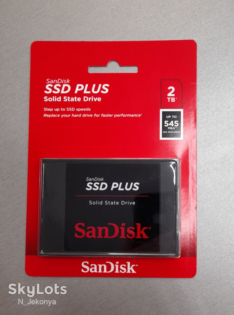 SSD накопитель SanDisk Plus 2Tb                                     (SDSSDA-2T00-G26) - фото фото фото 0