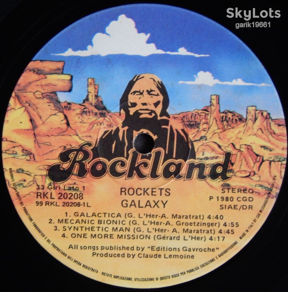 Rockets – Galaxy  (Rockland Records – RKL 20208, Italy) insert EX+/EX+ - фото фото фото 3