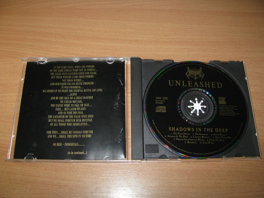 UNLEASHED - Shadows In The Deep  (1992 Century Media 1st press) - фото фото фото 1