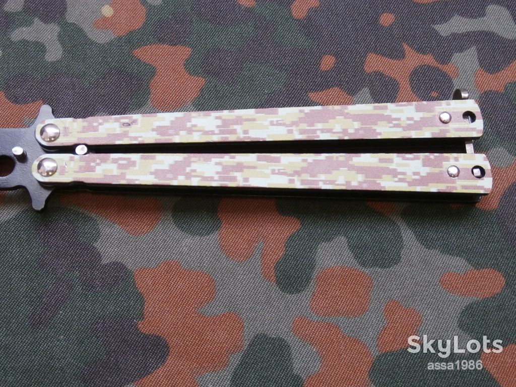 Ніж розкладний Метелик навчальний Benchmade Militarist 22см,Нож бабочка Тренировочная - фото фото фото 5