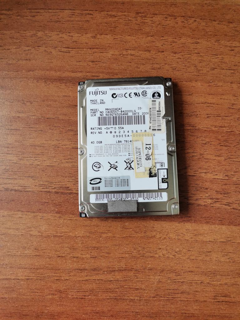 Жесткий диск Fujitsu MHV2040AT 40gb 2.5 - фото фото фото 0