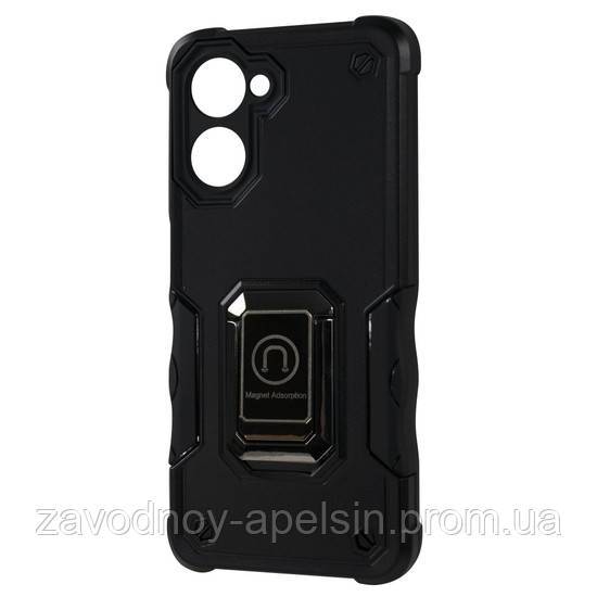 Oppo A58 4G 6,72" Противоударный чехол Подставка (черный) - фото фото фото 0