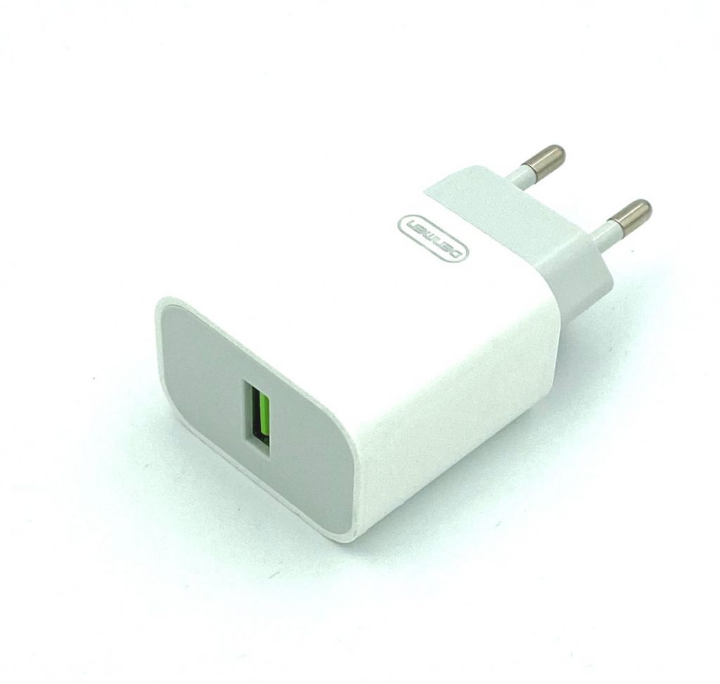 Адаптер питания / Сетевое ЗУ DENMEN DC07     (5V/3.6A/1USB/18W) Белое - фото фото фото 1
