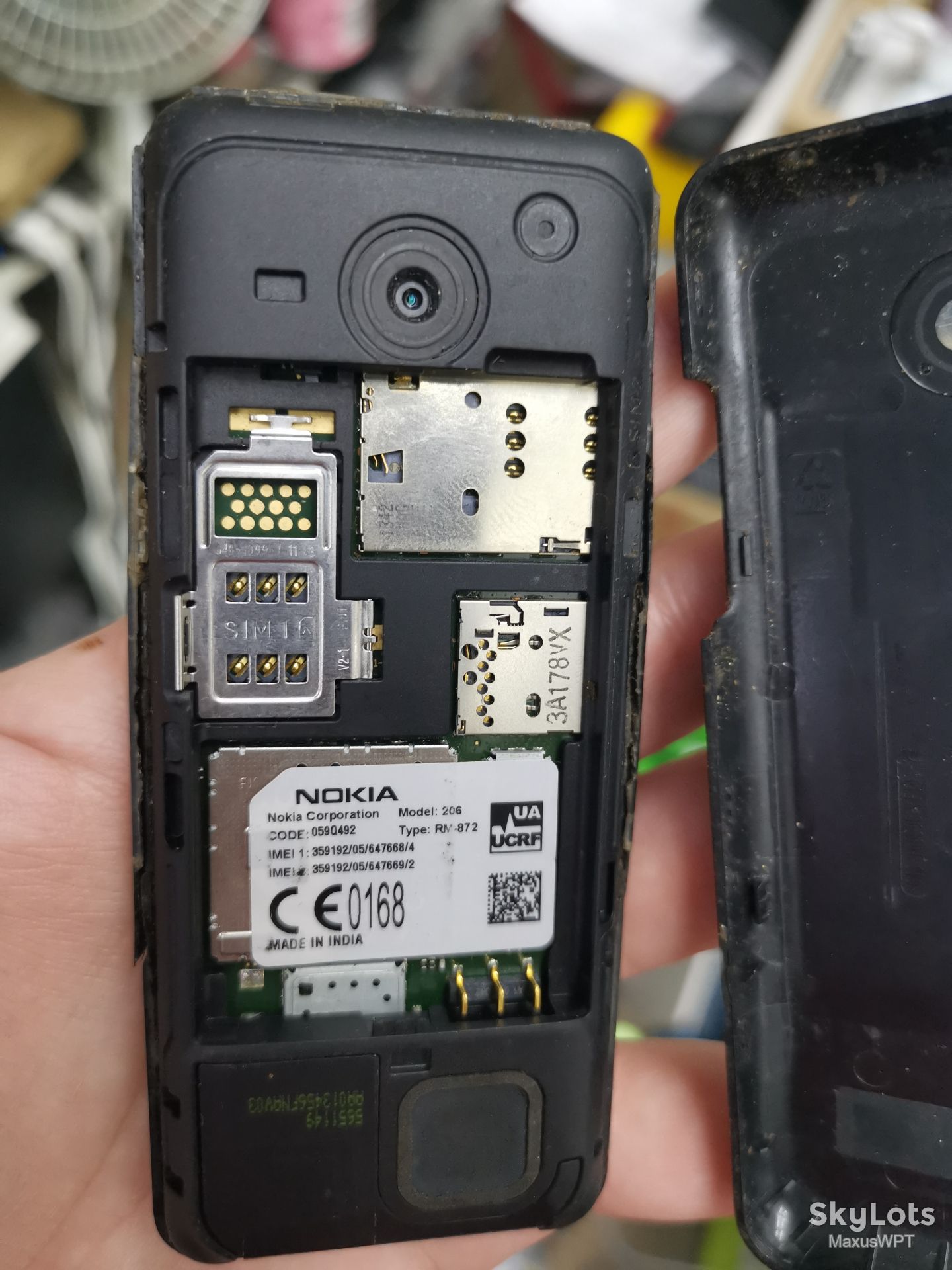 #809 Sklad Nokia 206 black lcd - фото фото фото 2