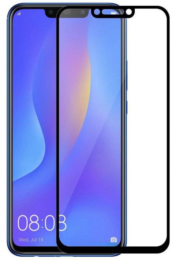 Захисне скло  (броня) для Huawei P Smart Plus 3D Black - фото фото фото 0