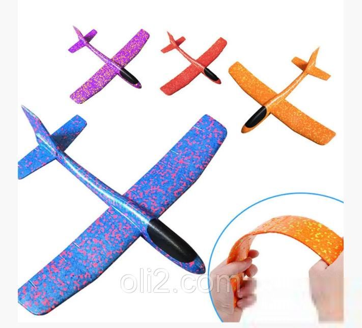 52063  Метательный планер  синий 1 шт - фото фото фото 0