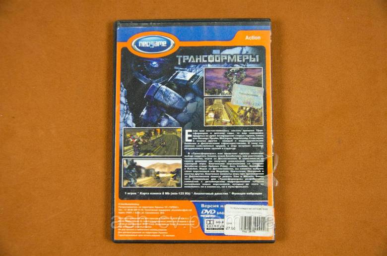 Диск для Playstation 2 (Для чіпованих приставок), гра Transformers - фото фото фото 3