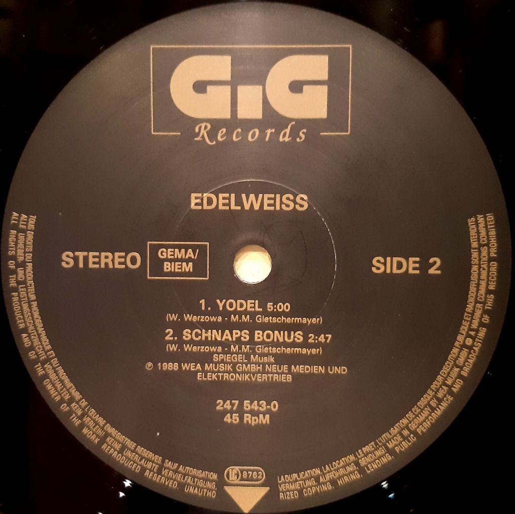 Edelweiss - Bring Me Edelweiss - 1988.  (EP). 12. Vinyl. Пластинка. Germany. Rare. - фото фото фото 3