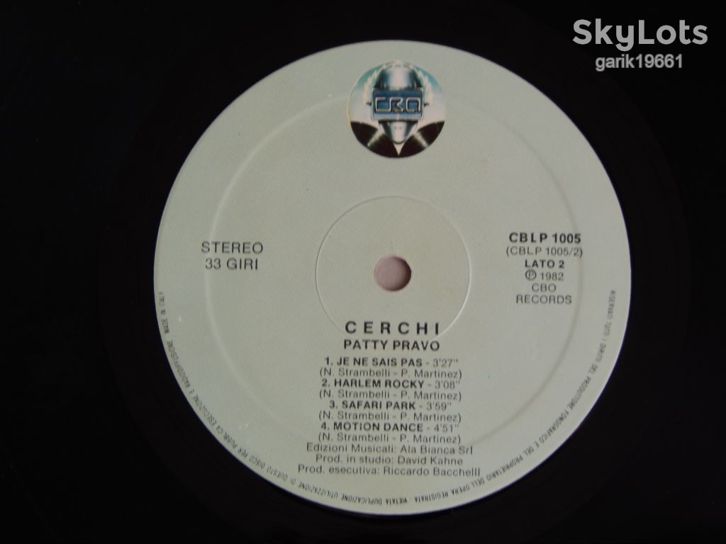 Patti Pravo ‎– Cerchi  (CBO Records ‎– CBLP 1005, Italy) EX/EX+ - фото фото фото 3
