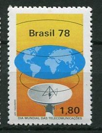 Бразилия Brazil 1978 Mi 1650 Telecommunications Day MNH - фото фото фото 0