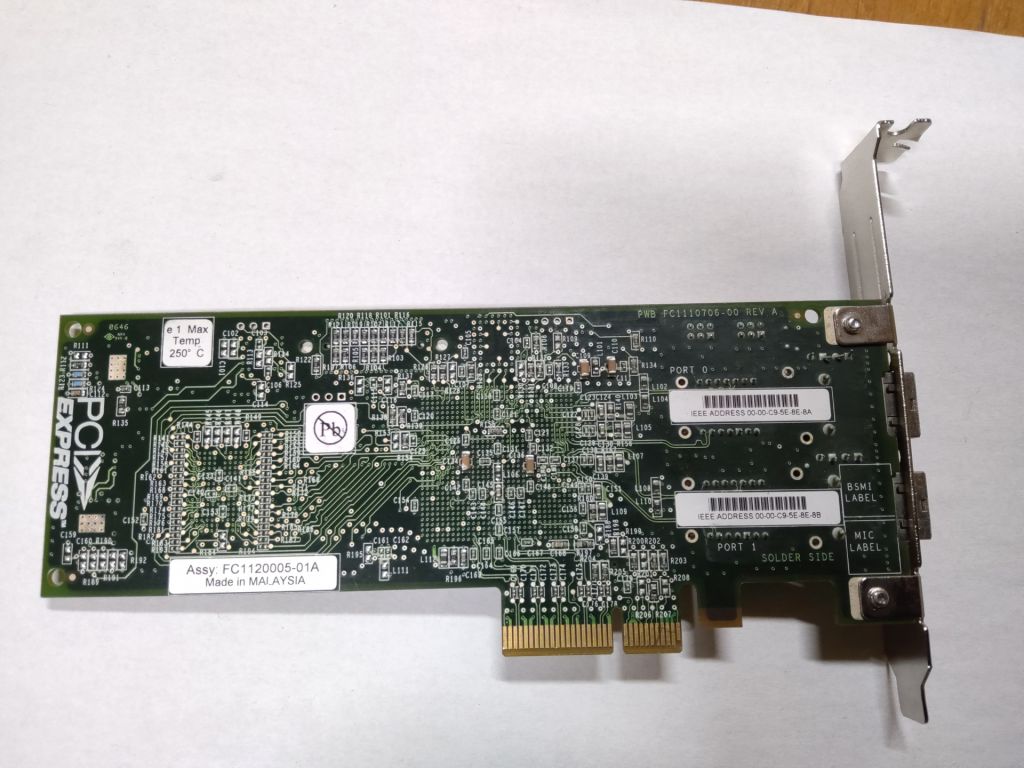 LPe11002 Emulex 4Gb Dual Port Fibre Channel PCI-E  (9083-2) - фото фото фото 2