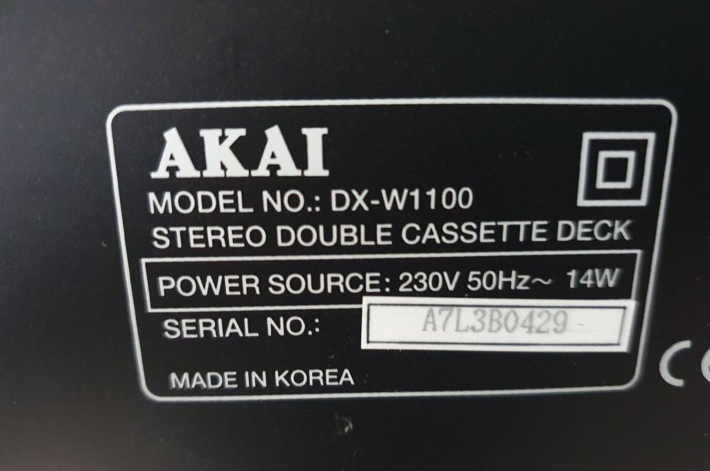 Дека касетна AKAI DX-W 1100 - фото фото фото 7