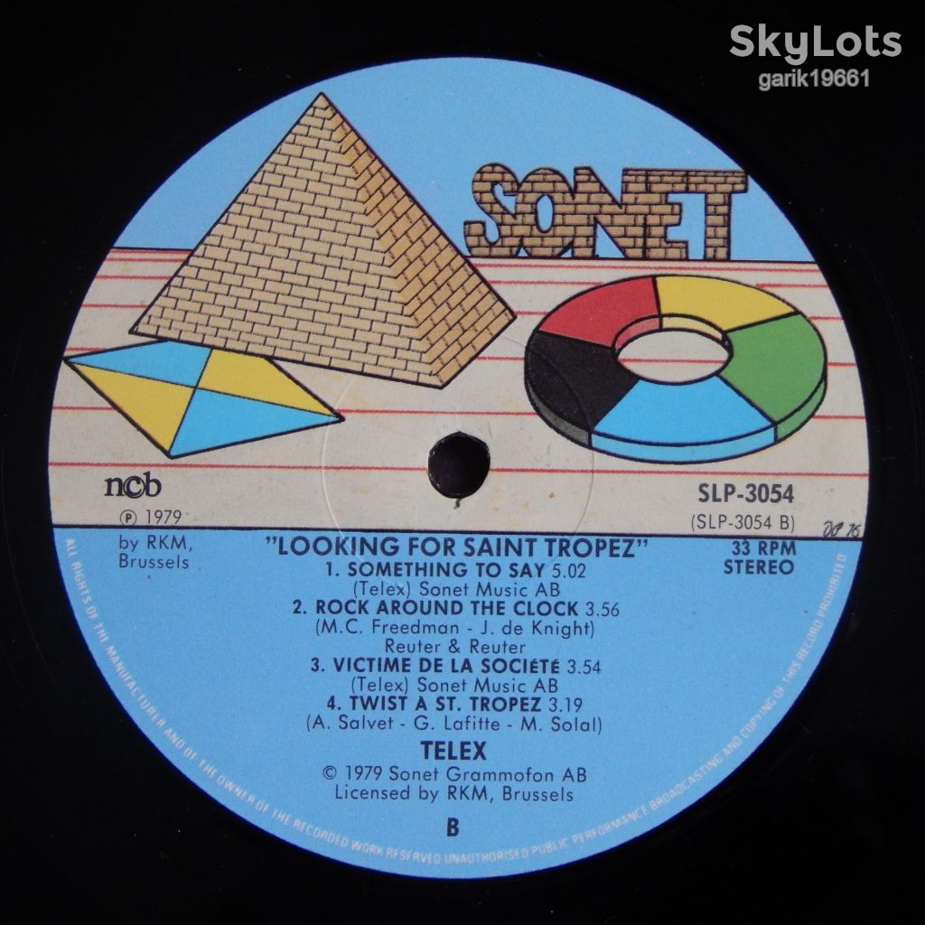 Telex – Looking For Saint Tropez  (Sonet – SLP-3054, Sweden) NM-/NM- - фото фото фото 4