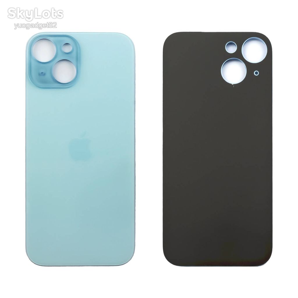 Задня кришка APPLE iPhone 15 Blue  (синя)  (великий отвір) - фото фото фото 0