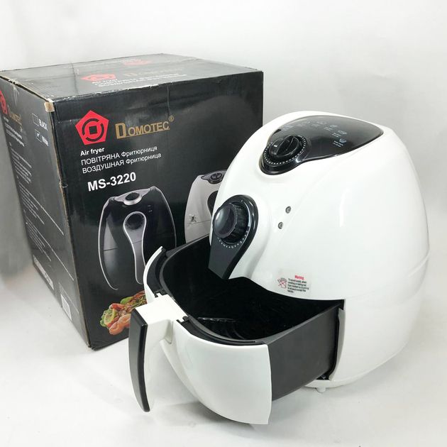 Аеро фритюрниця Air Fryer DOMOTEC MS-3220 білий - фото фото фото 0