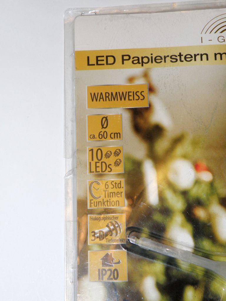 Велика різдвяна зірка з LED світлом для декору - фото фото фото 14