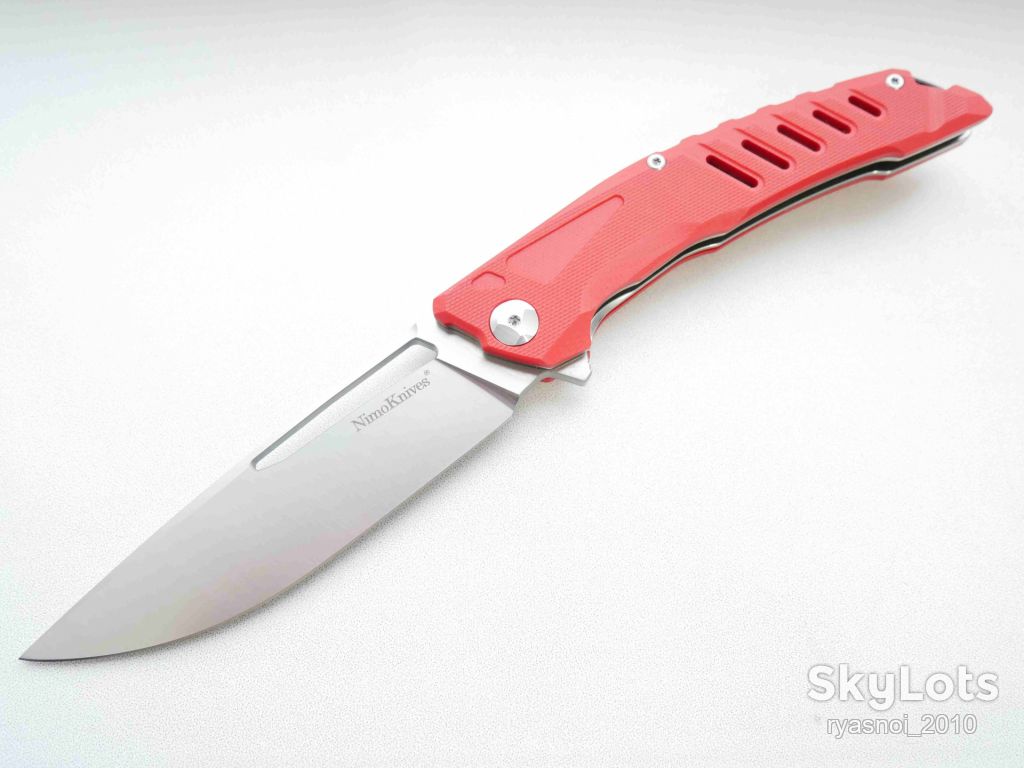 Nimoknives &amp; Fatdragon NO. 511, D2, G10 Red, Tactical, Flipper, подшипник, EDC - фото фото фото 13