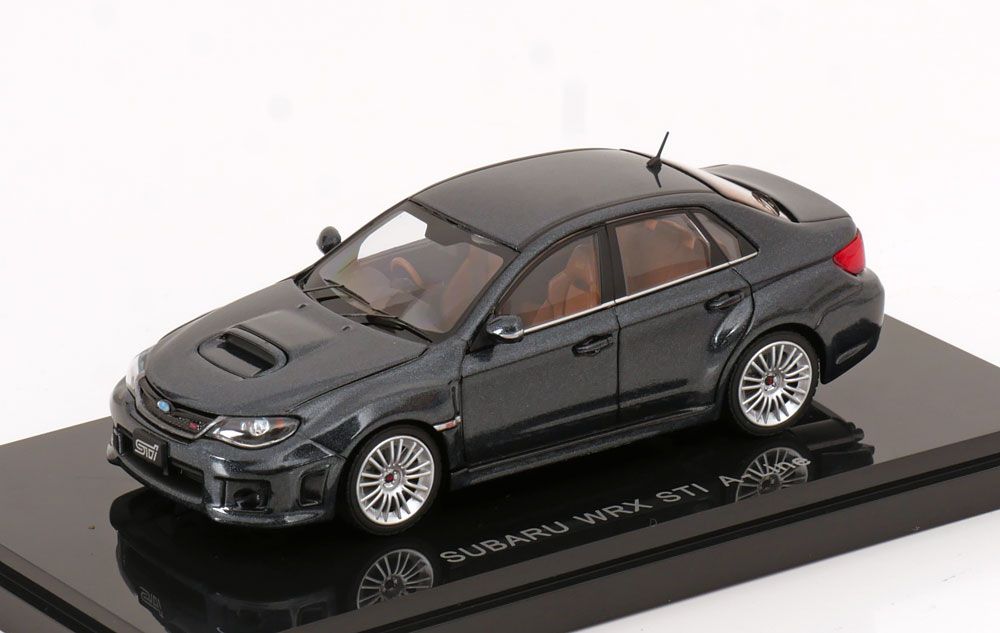 Ebbro 1:43 Subaru Impreza WRX STI A-Line, grey anthracit - фото фото фото 0