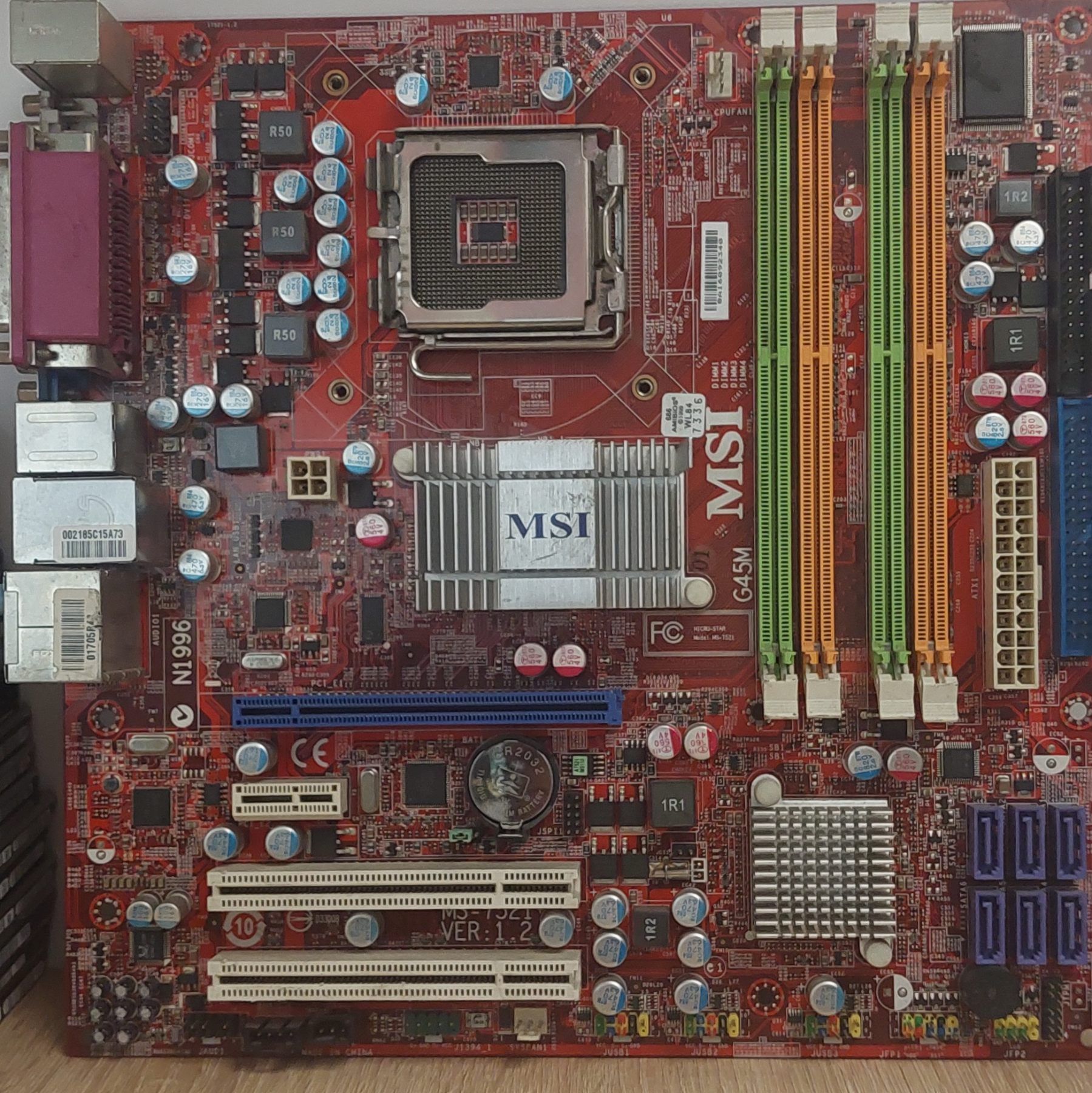 Б/В Материнська плата MSI G45M Socket LGA775/4DDR2 MicroATX - фото фото фото 2