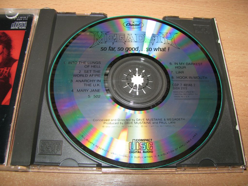 MEGADETH - So Far, So Good, So What  (1988 Capitol 1st press,USA) - фото фото фото 2