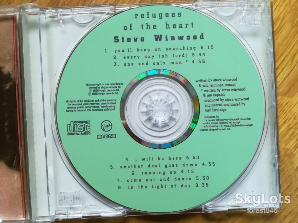 Steve Winwood-Refugees of the heart-USA-состояние: 4+ - фото фото фото 4