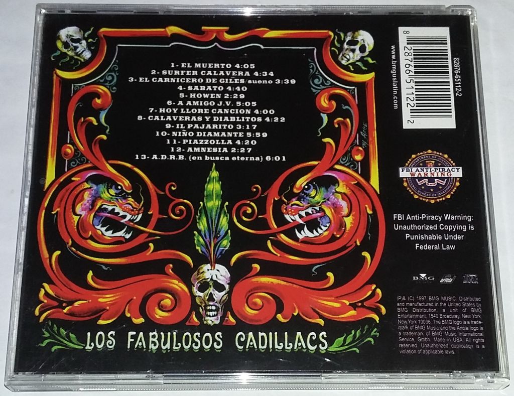 LOS FABULOSOS CADILLACS Fabulosos Calavera  CD US - фото фото фото 2