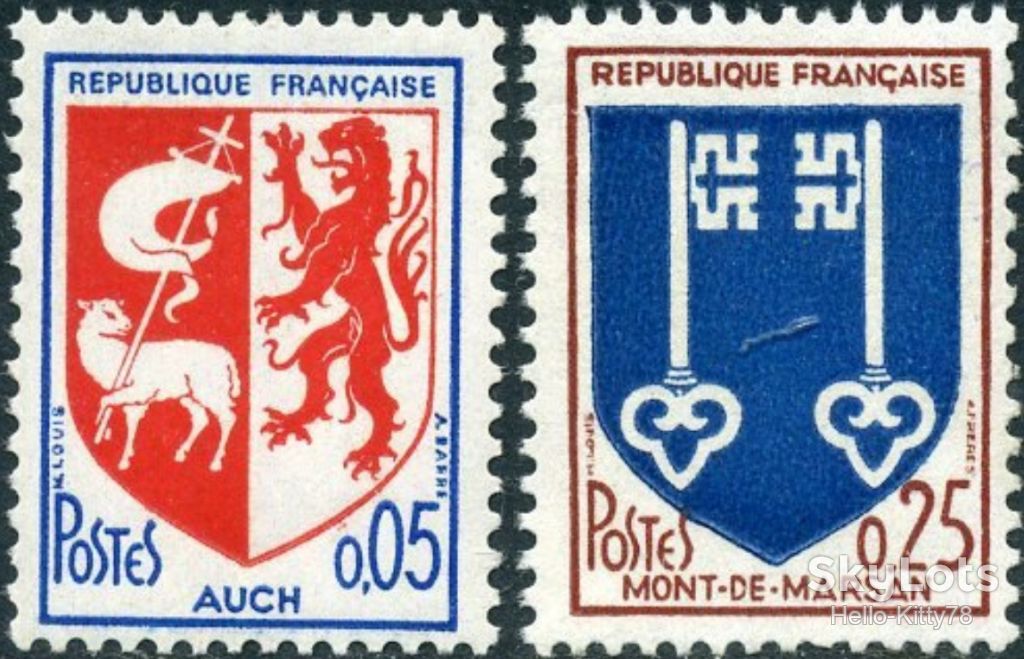 Франция 1966 стандарт Mi 1534В-1535А MNH - фото фото фото 0