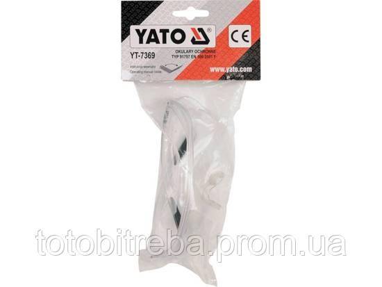 Окуляри захисні прозорі YATO YT-7369 - фото фото фото 2