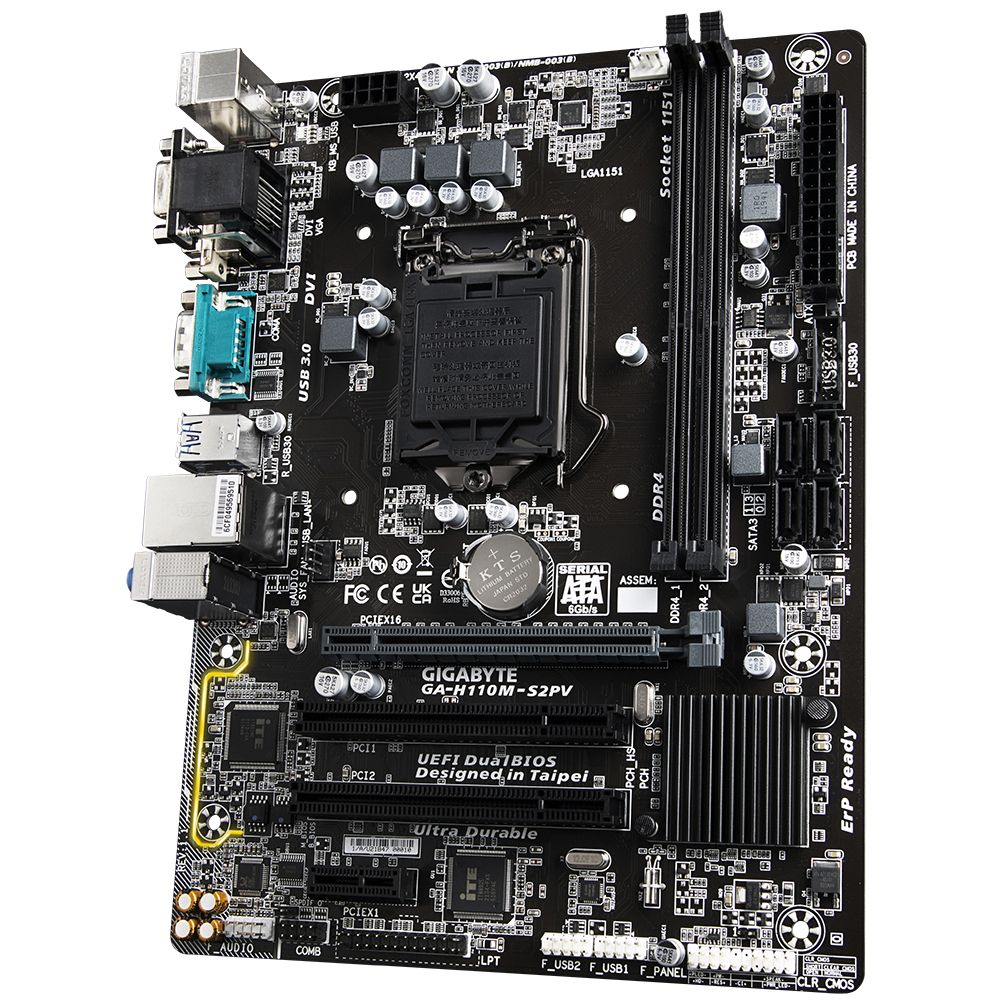 Мать 1151, GIGABYTE GA-H110M-S2PV, Intel H110 chipset - фото фото фото 0
