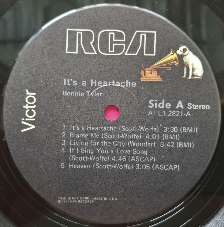 Bonnie Tyler - It's A Hertache - 1978.  (LP). 12. Vinyl. Пластинка. USA. - фото фото фото 2